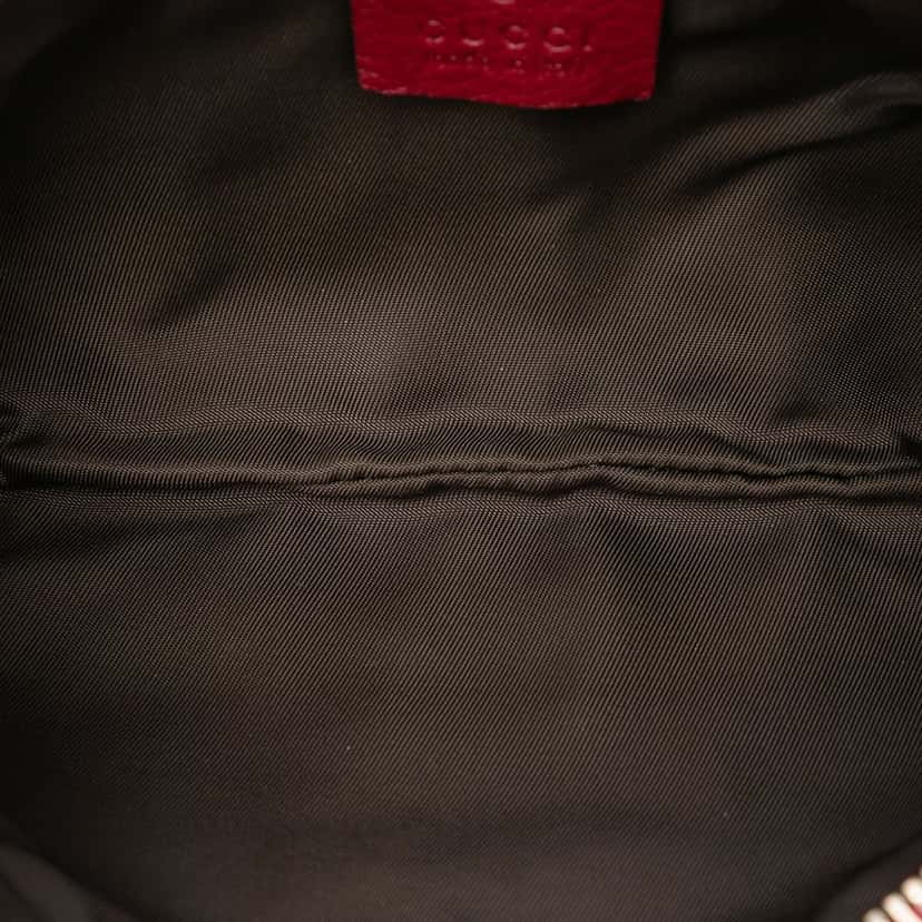 Gucci Guccissima New Britt Wristlet Clutch Red Leather Very good condition - Model View