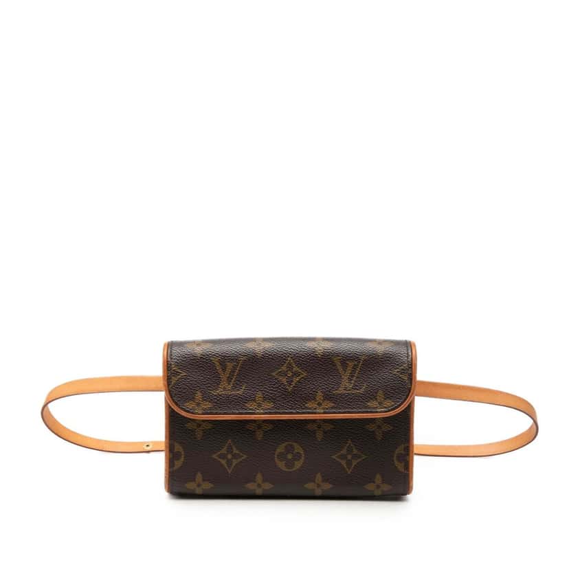 Louis Vuitton Monogram Pochette Florentine Brown Very good condition - Back View