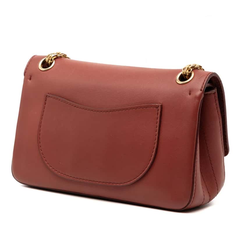 Chanel Calfskin Reissue 2.55 Nude Double Flap 225 Red Leather Very good condition - Back View