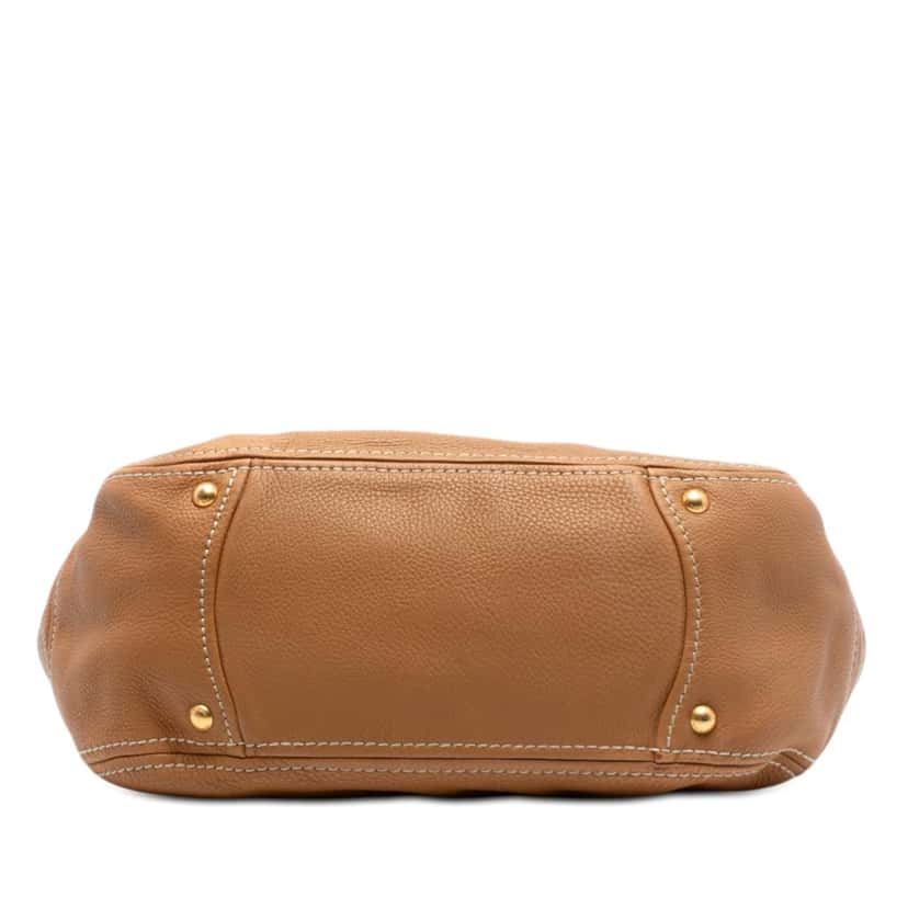 Prada Vitello Daino Shoulder Bag Brown Leather Very good condition - Inside View