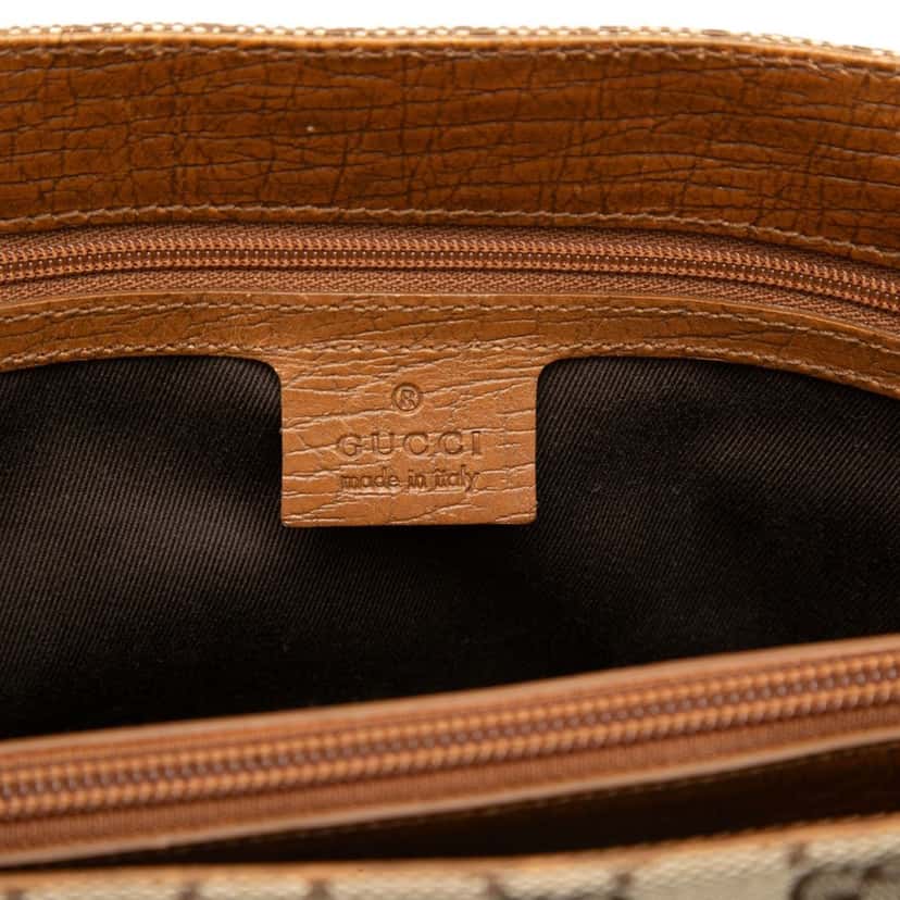 Gucci GG Canvas Bamboo Tote Beige Very good condition - Box View