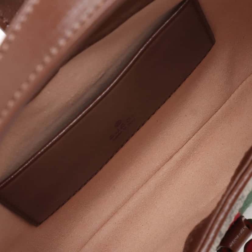 Gucci Mini GG Supreme Web Jackie 1961 Crossbody Beige Very good condition - Model View
