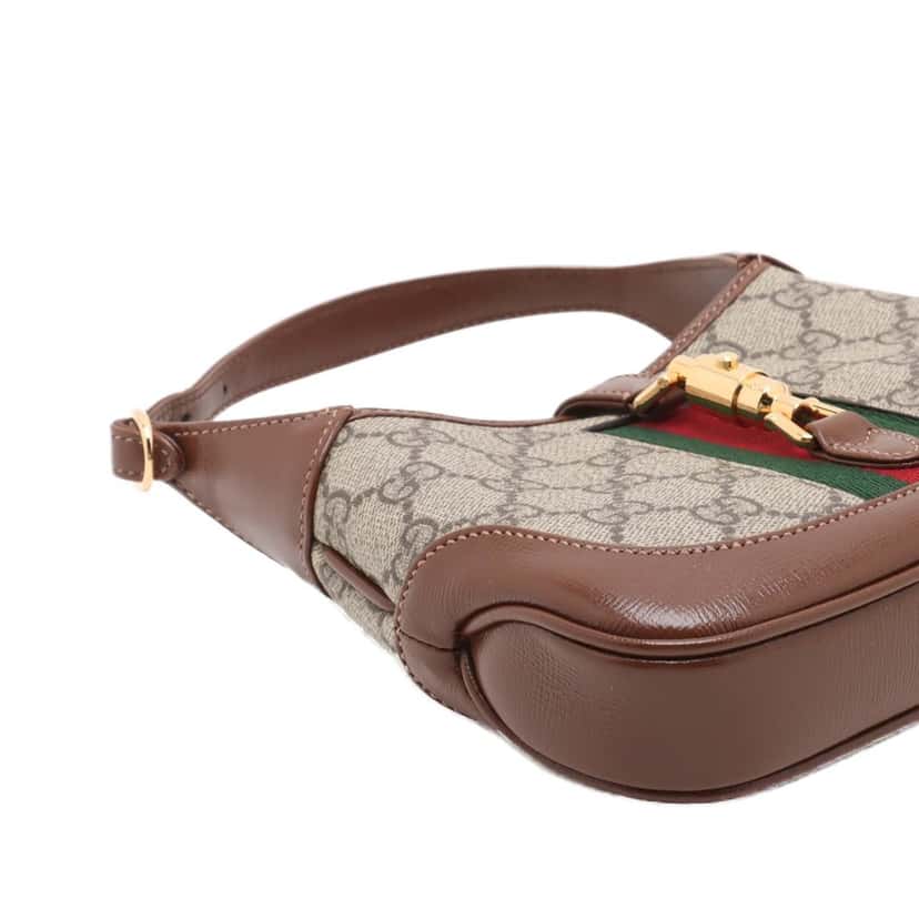 Gucci Mini GG Supreme Web Jackie 1961 Crossbody Beige Very good condition - Box View