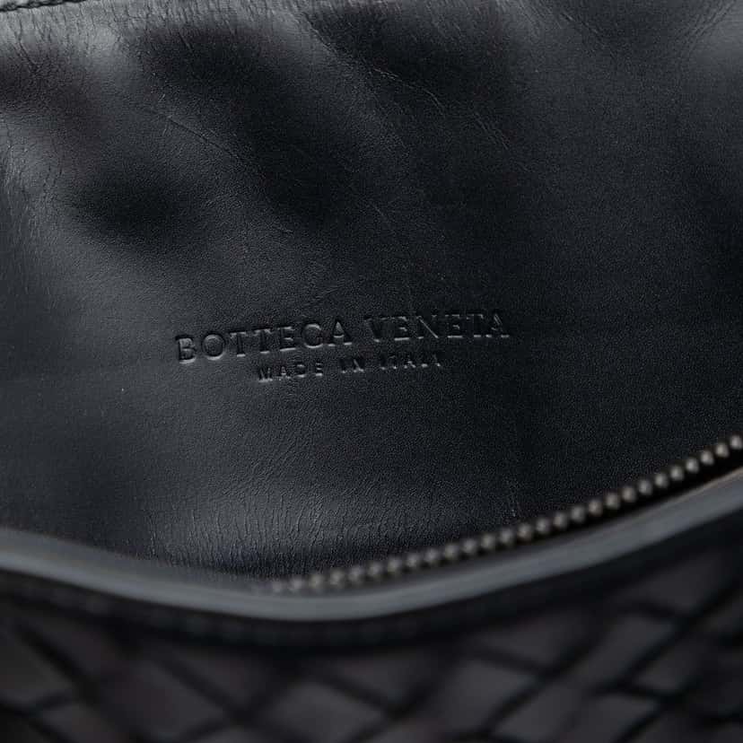 Bottega Veneta Nappa Intrecciato Business Bag Black Leather Very good condition - Box View