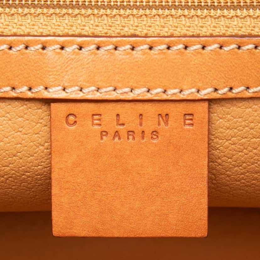 Celine Macadam Coated Canvas Dome Handbag Brown Good condition - Box View