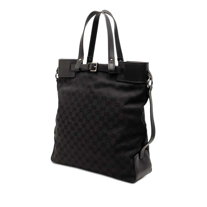 Gucci GG Canvas Tote Black Very good condition - Back View