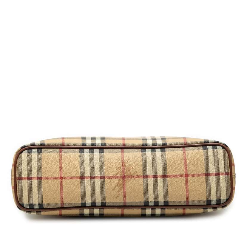 Burberry Haymarket Check Coated Canvas Tote Beige Very good condition - Inside View