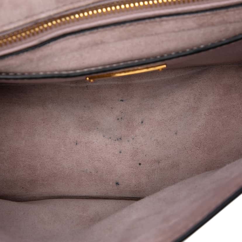 Miu Miu Goatskin Madras Soft Calf Crystal Embellished Crossbody Pink Leather Very good condition - Model View