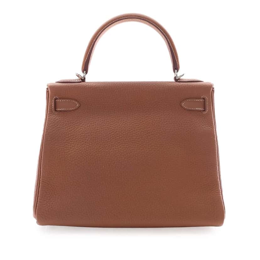 Hermès Togo Kelly II Retourne 28 Brown Leather Very good condition - Model View