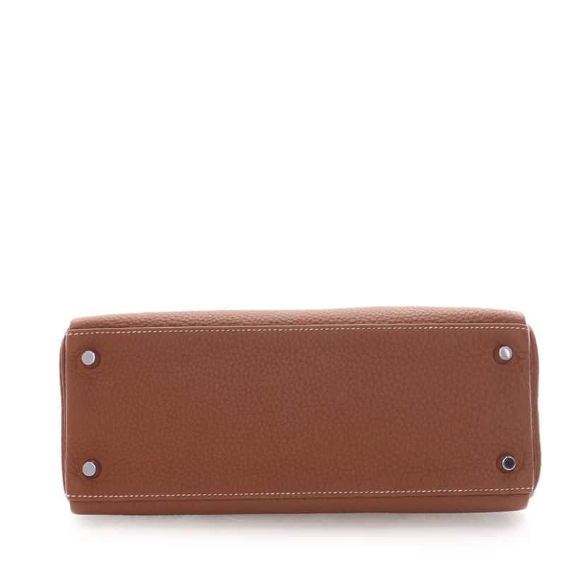 Hermès Togo Kelly II Retourne 28 Brown Leather Very good condition - Box View