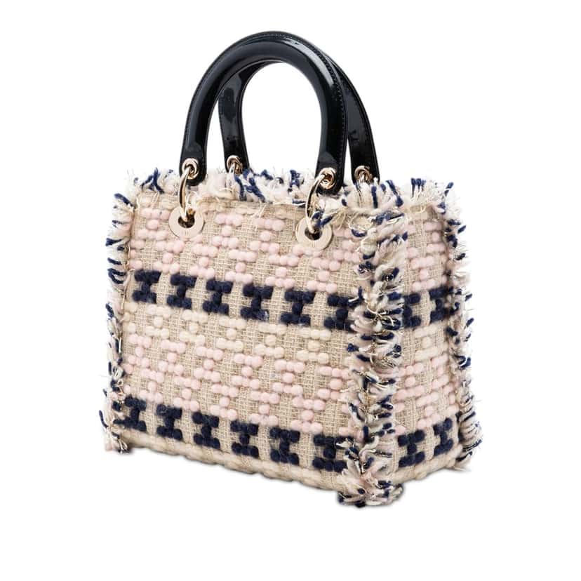 Dior Medium Tweed Lady Dior Beige Very good condition - Back View