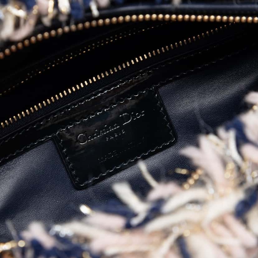 Dior Medium Tweed Lady Dior Beige Very good condition - Box View