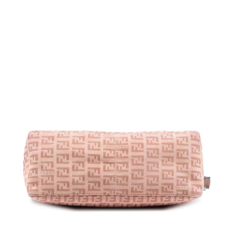 Fendi Zucchino Canvas Pochette Pink Very good condition - Inside View