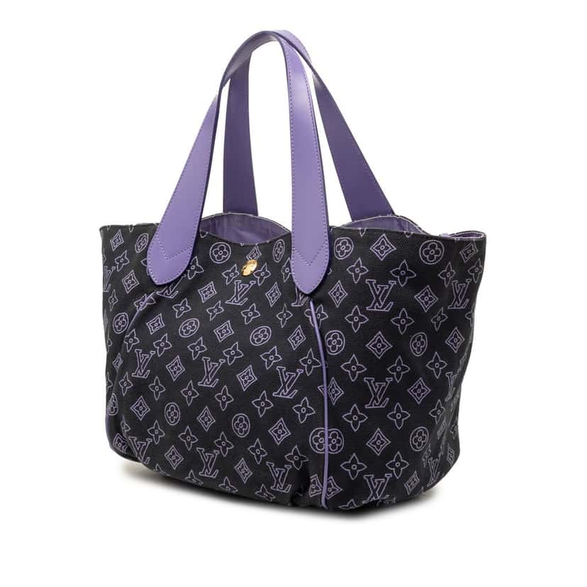 Louis Vuitton Monogram Cabas Ipanema PM Blue Very good condition - Back View