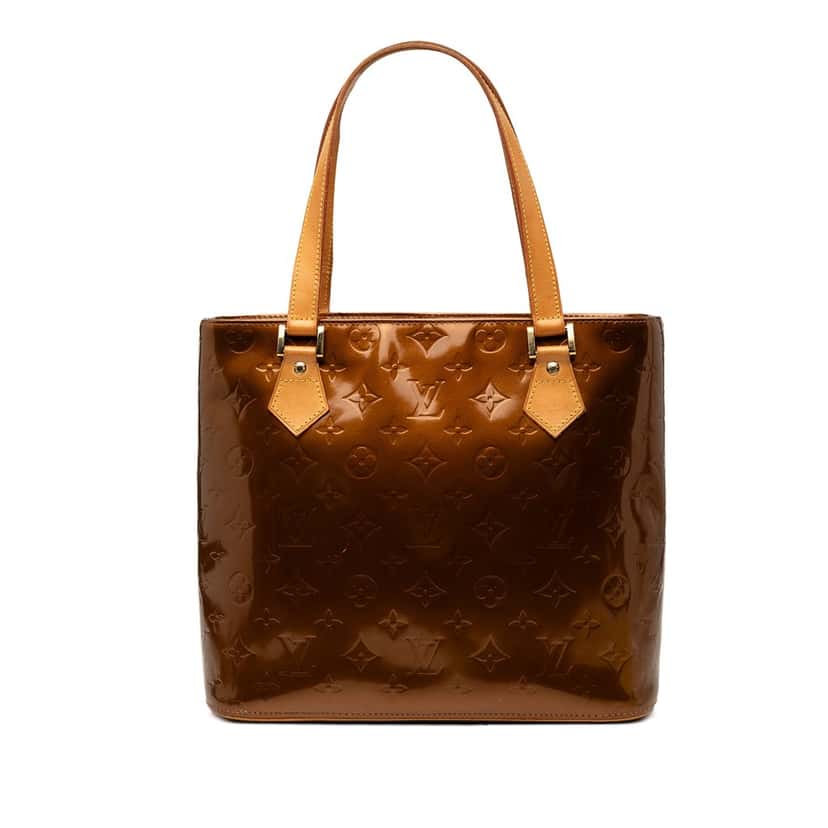 Louis Vuitton Monogram Vernis Houston Brown Leather Very good condition - Front View