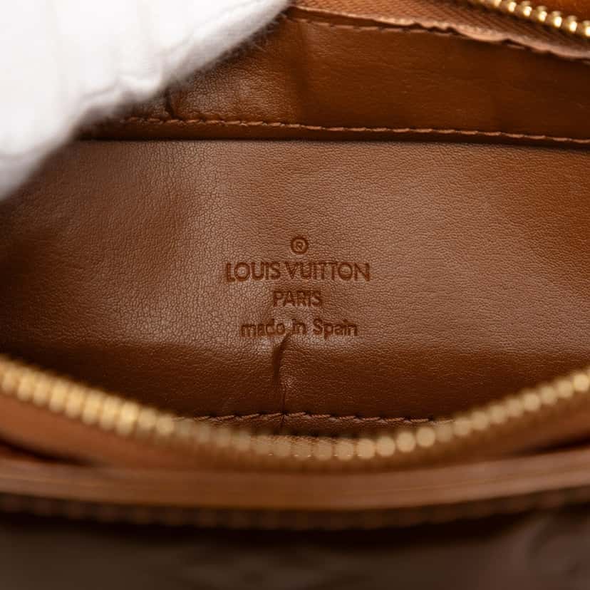 Louis Vuitton Monogram Vernis Houston Brown Leather Very good condition - Box View