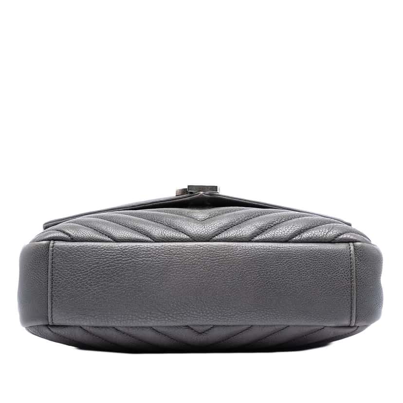 Saint Laurent Medium Chevron Sheepskin Monogram College Satchel Other Leather Very good condition - Inside View