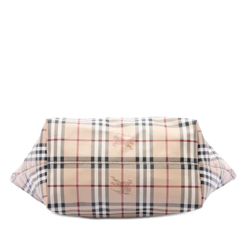 Burberry Medium Haymarket Check Coated Canvas Salisbury Tote Beige Very good condition - Inside View