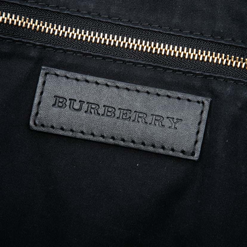 Burberry Medium Haymarket Check Coated Canvas Salisbury Tote Beige Very good condition - Box View