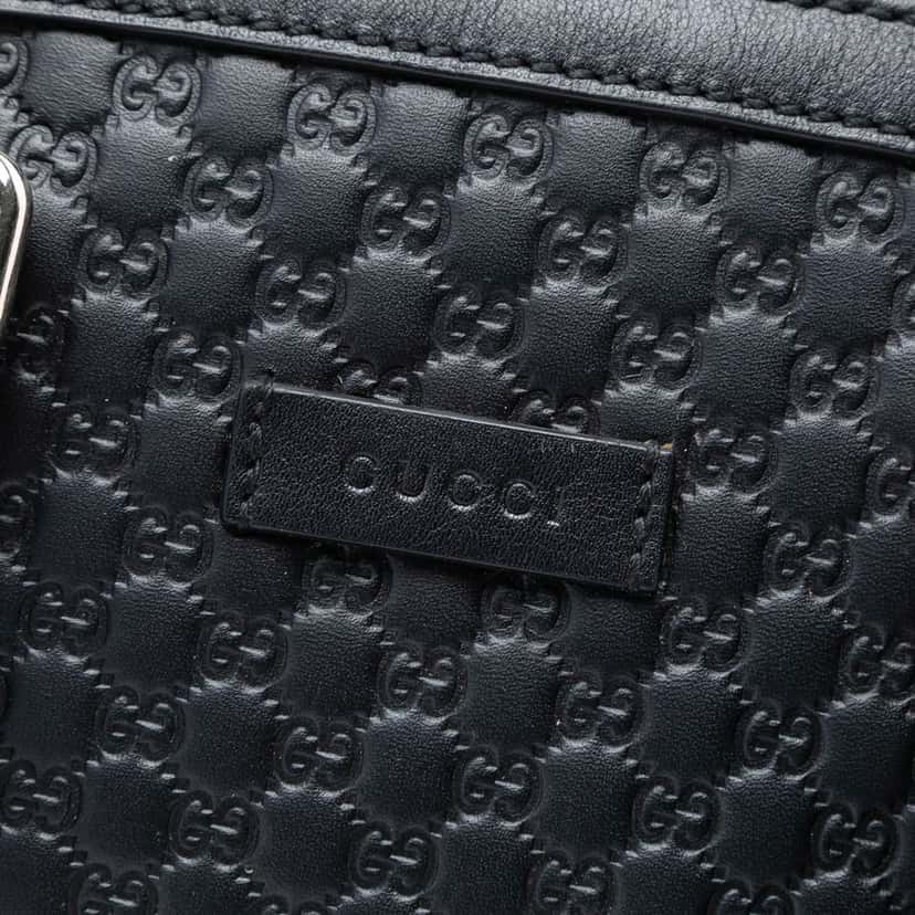 Gucci Mini Microguccissima Dome Satchel Black Leather Very good condition - Box View