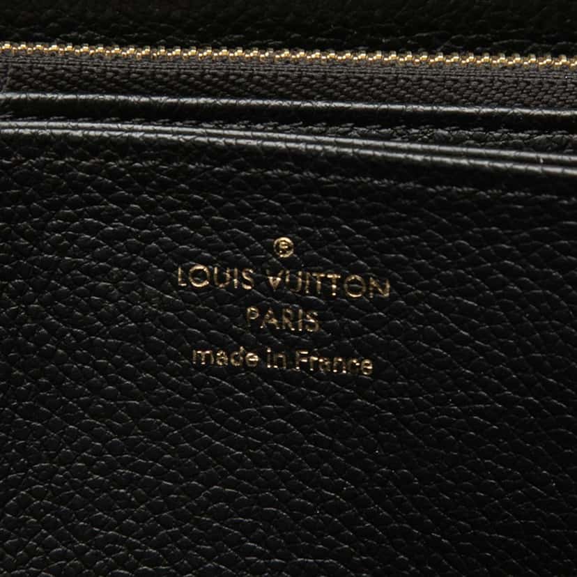 Louis Vuitton Monogram Empreinte Zippy Long Wallet Black Leather Very good condition - Model View