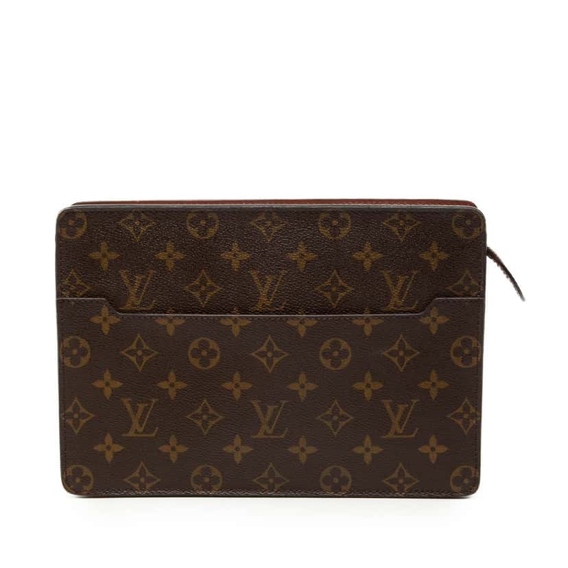 Louis Vuitton Monogram Pochette Homme Brown Good condition - Front View