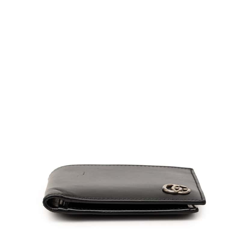 Gucci GG Marmont Calfskin Bifold Coin Wallet Black Leather Very good condition - Inside View