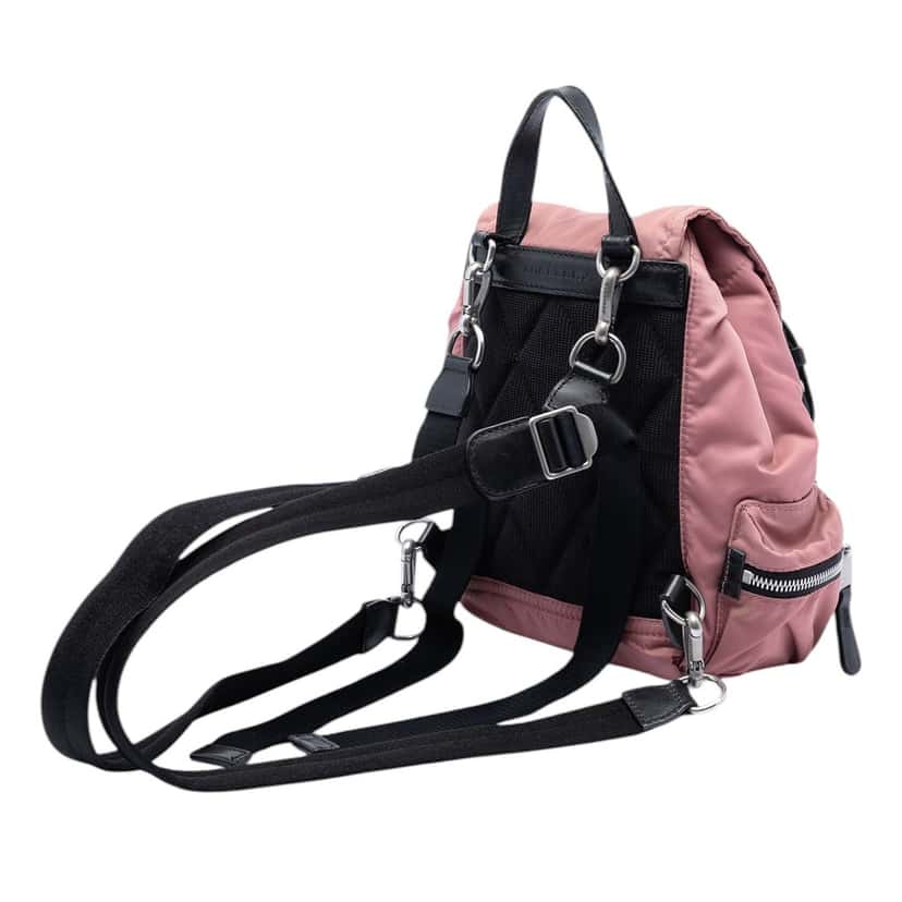 Burberry Mini Nylon Rucksack Pink Very good condition - Back View