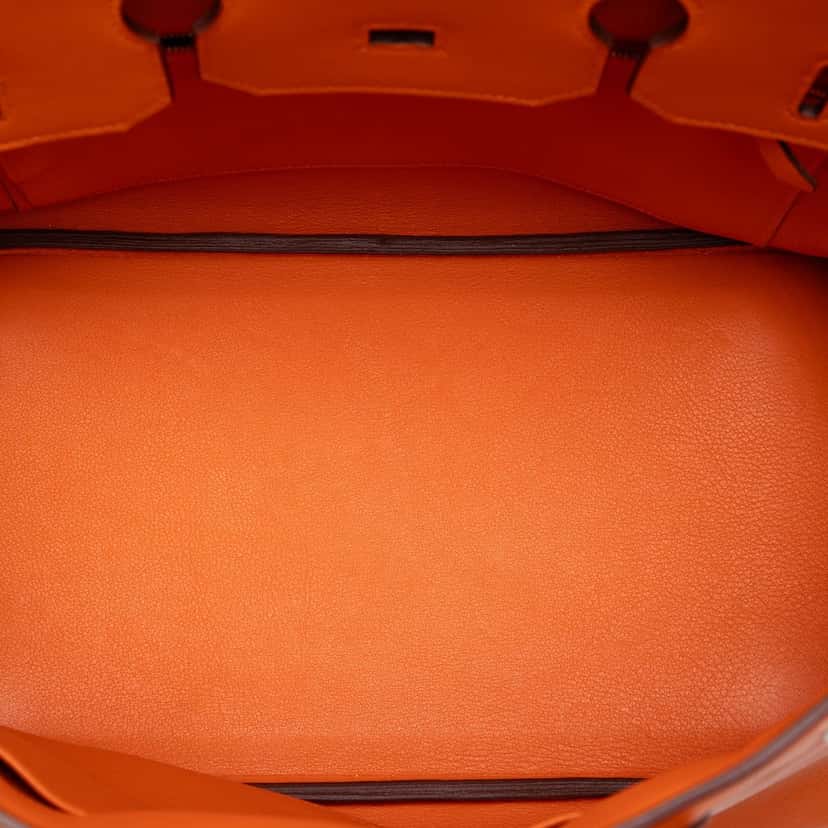 Hermès Swift Birkin Retourne 35 Orange Leather Very good condition - Model View