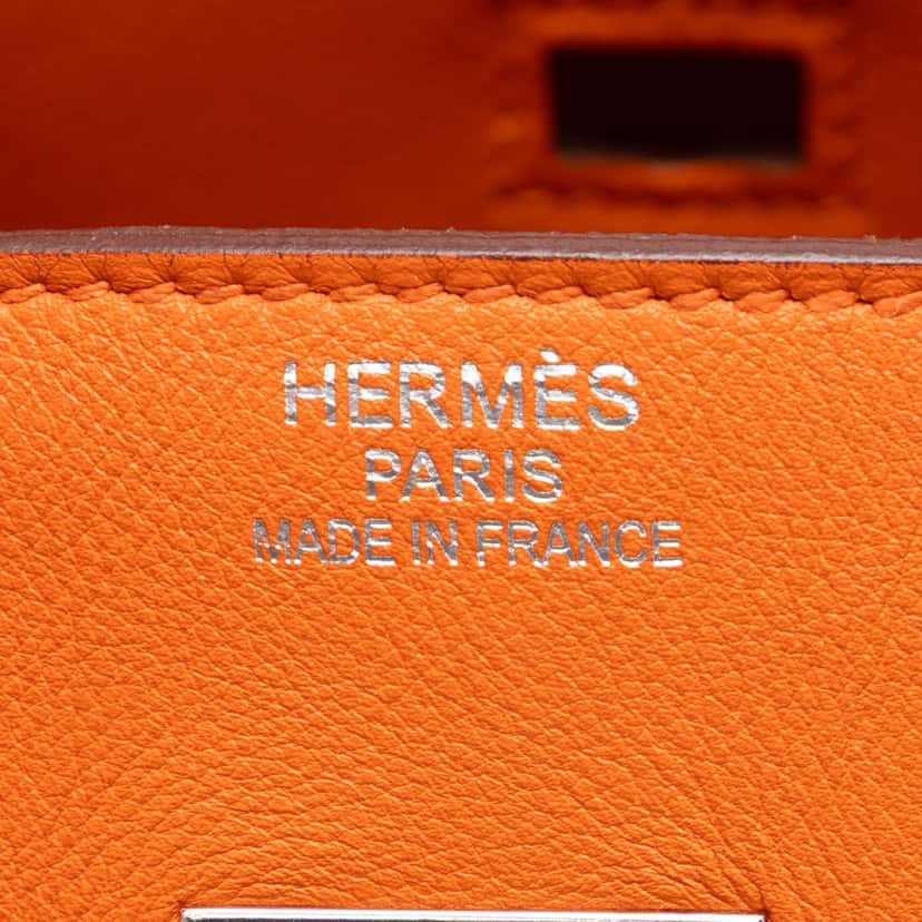 Hermès Swift Birkin Retourne 35 Orange Leather Very good condition - Box View