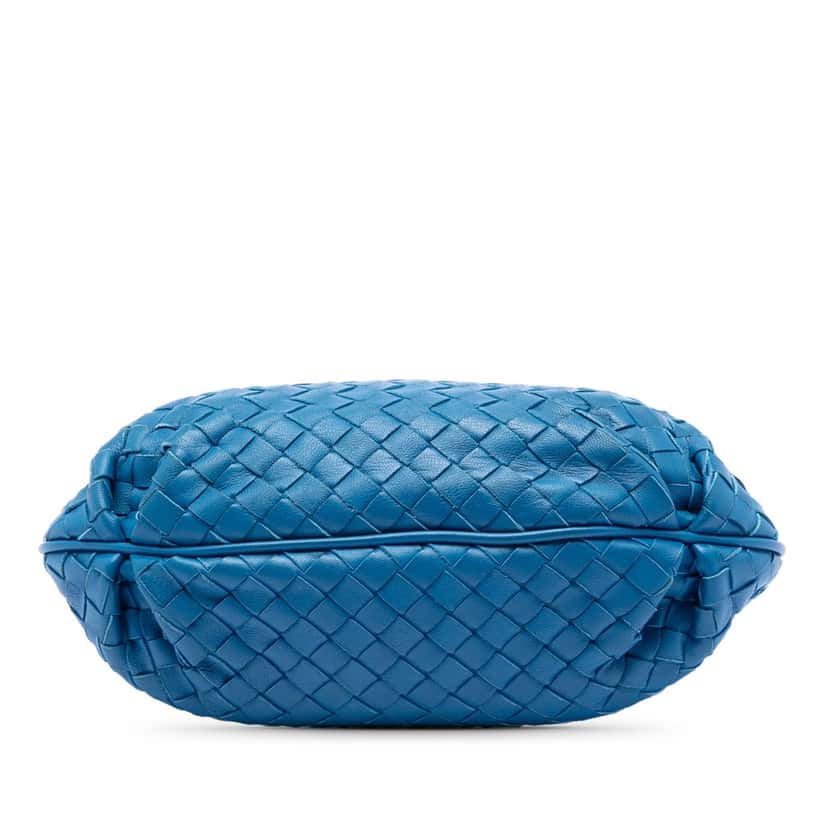 Bottega Veneta Nappa Intrecciato Crossbody Blue Leather Very good condition - Inside View
