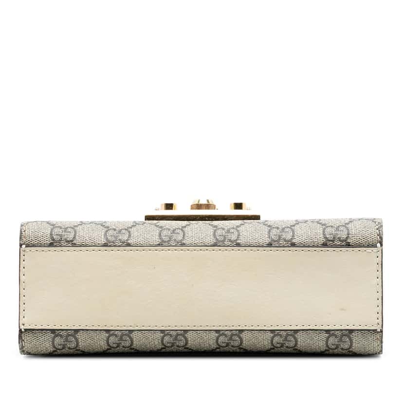 Gucci Small GG Supreme Padlock Crossbody Beige Very good condition - Inside View