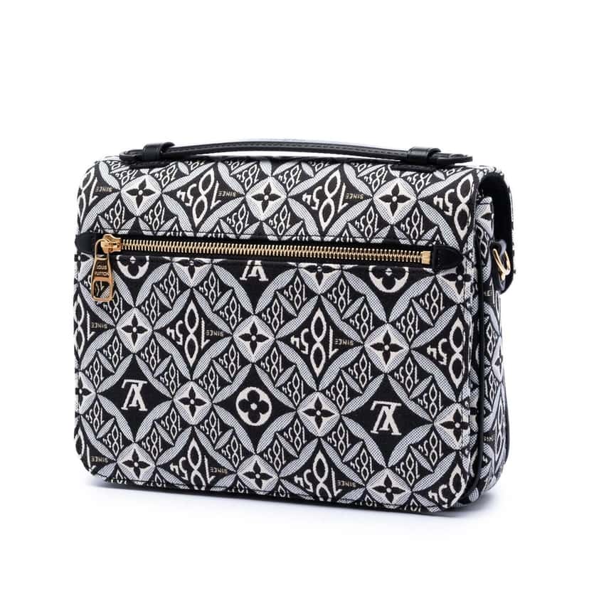 Louis Vuitton Monogram Jacquard Since 1854 Pochette Metis Black Very good condition - Back View