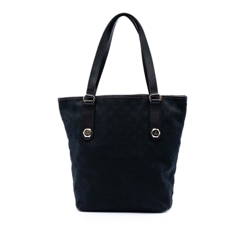Gucci GG Canvas Charmy Tote Blue Very good condition - Front View