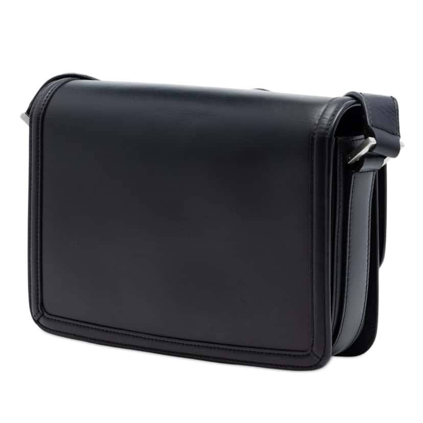 Saint Laurent Medium Calfskin Solferino Satchel In Box Black Leather Very good condition - Back View