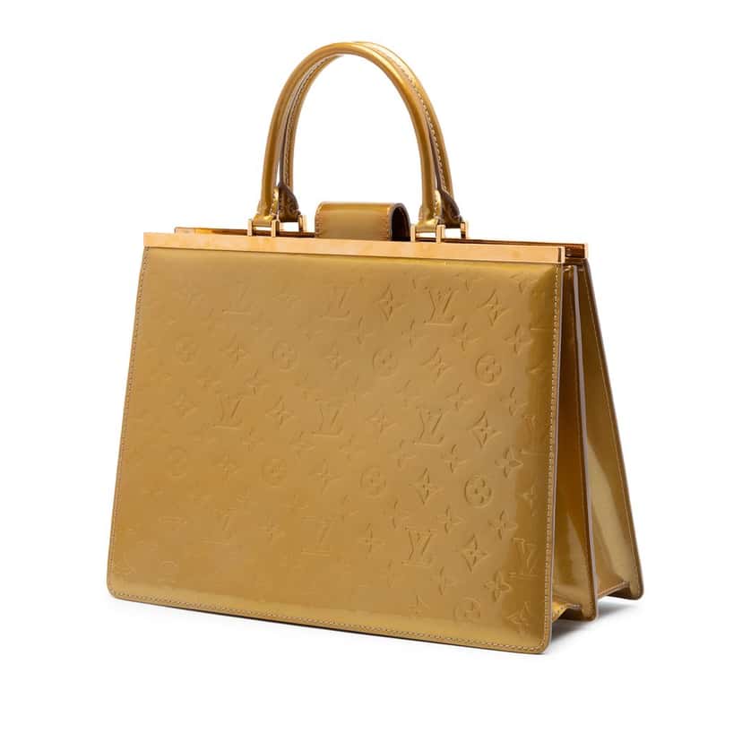 Louis Vuitton Monogram Vernis Deesse GM Gold Leather Very good condition - Back View