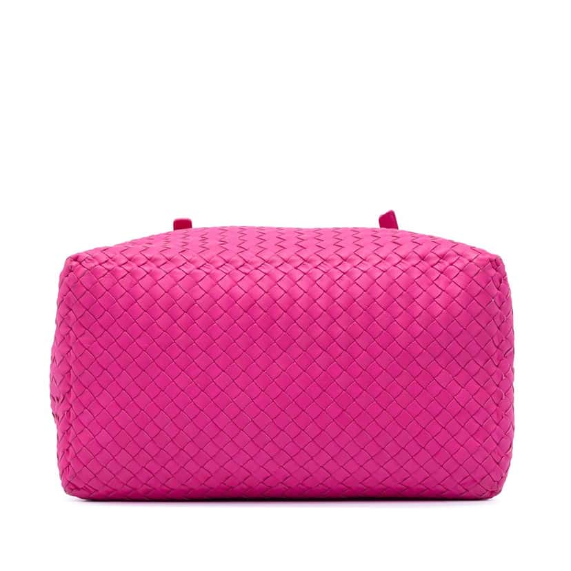 Bottega Veneta Medium Nappa Intrecciato Cesta Tote Pink Leather Very good condition - Inside View