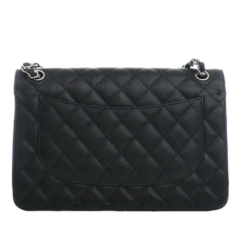 Chanel Jumbo Classic Caviar Double Flap Black Leather Very good condition - Model View
