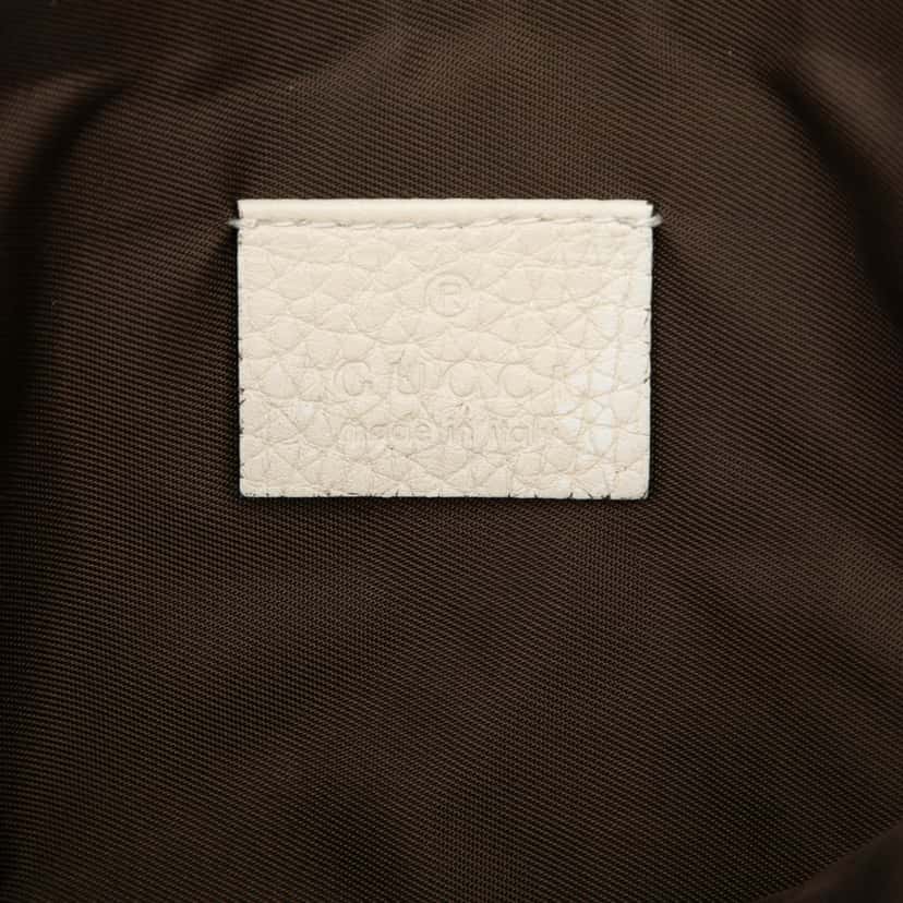 Gucci Calfskin Blind For Love Clutch White Leather Very good condition - Box View