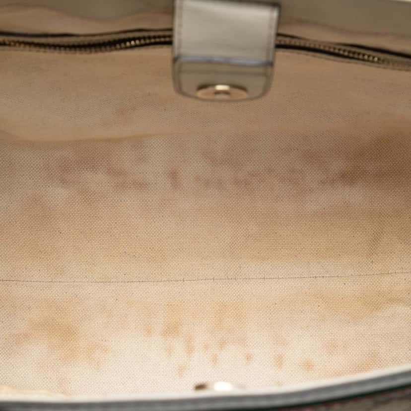 Gucci GG Canvas Web Mayfair Tote Beige Very good condition - Model View