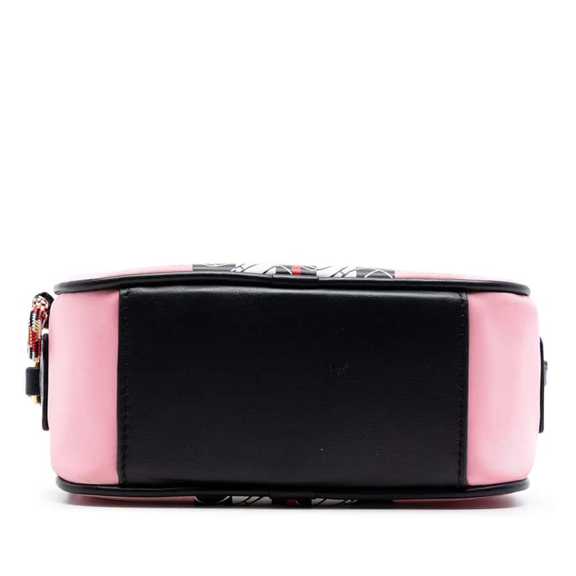 Burberry TB Monogram Nylon Stripe Kids Camera Bag Pink Very good condition - Inside View