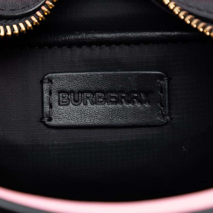 Burberry TB Monogram Nylon Stripe Kids Camera Bag Pink Very good condition - Box View