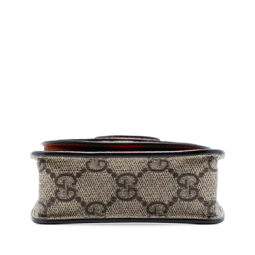 Gucci Dans Le Vert GG Supreme Web Phone Holder Crossbody Red Very good condition - Inside View