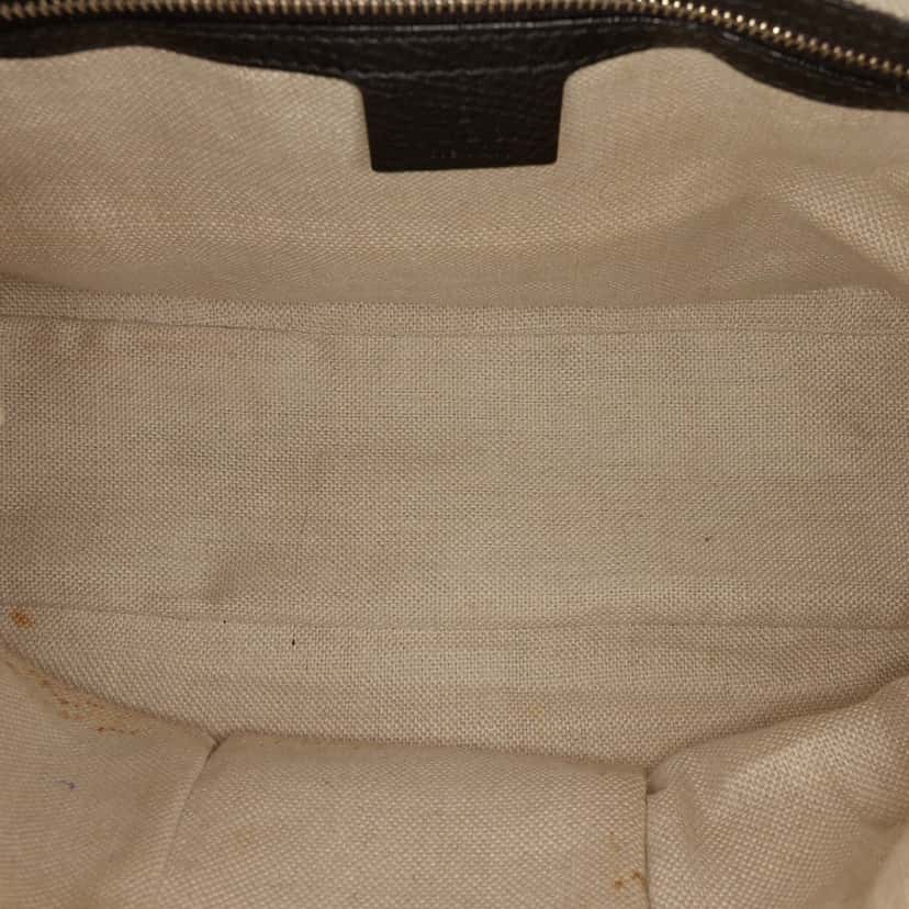 Gucci Leather Marrakech Shoulder Bag Black Leather Very good condition - Model View