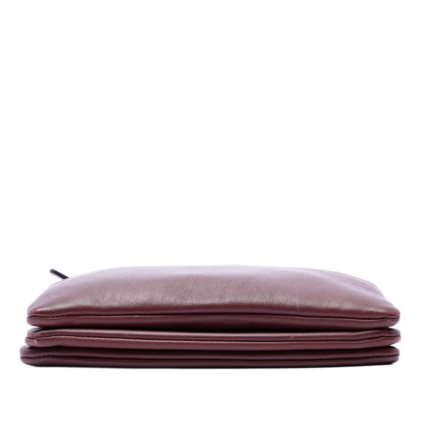 Celine Small Lambskin Trio Crossbody Red Leather Very good condition - Inside View