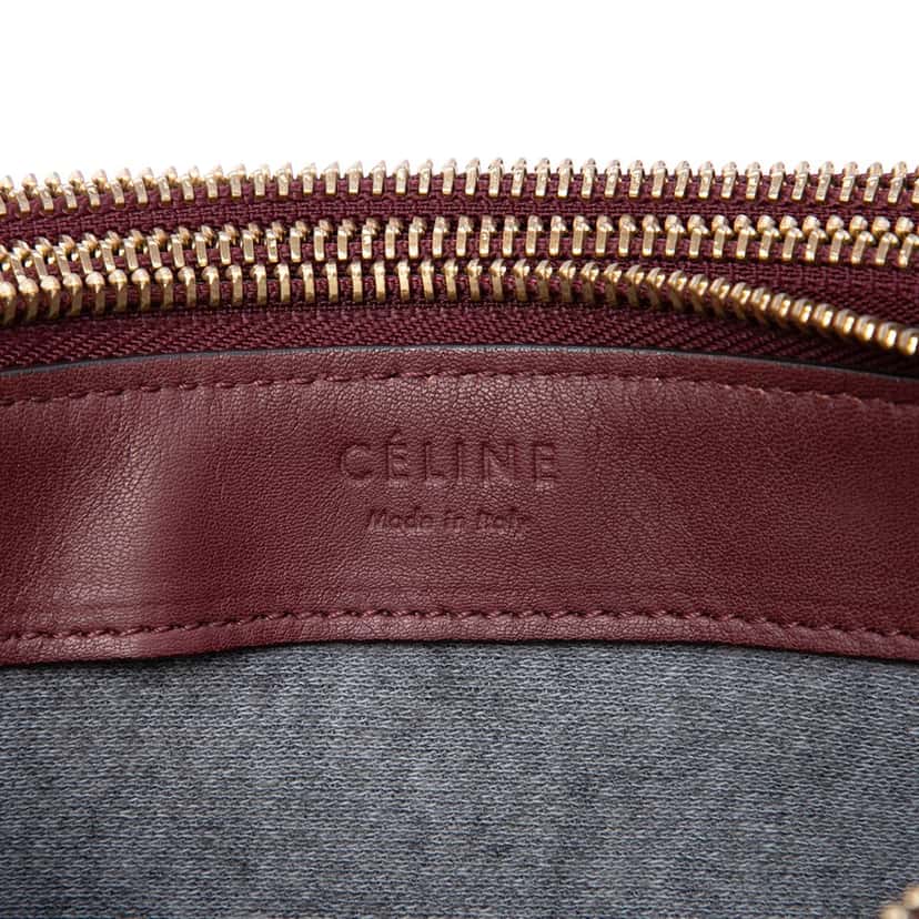 Celine Small Lambskin Trio Crossbody Red Leather Very good condition - Box View