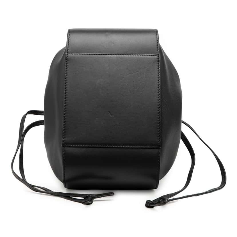Loewe Small Leather Drawstring Hammock Bag Black Leather Very good condition - Inside View
