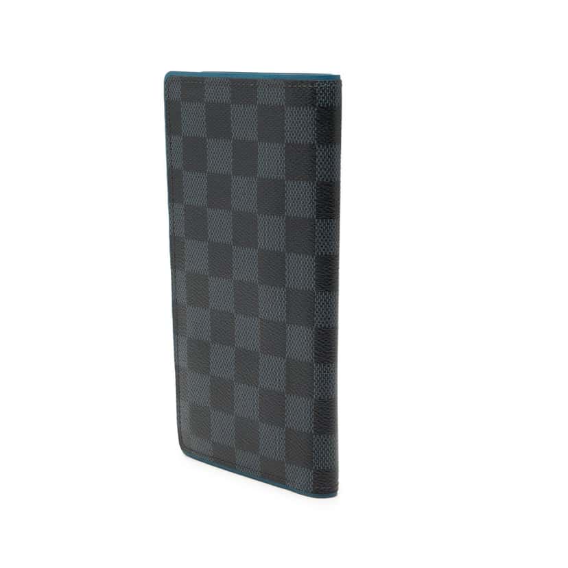 Louis Vuitton Damier Graphite Brazza Long Wallet Black Very good condition - Back View