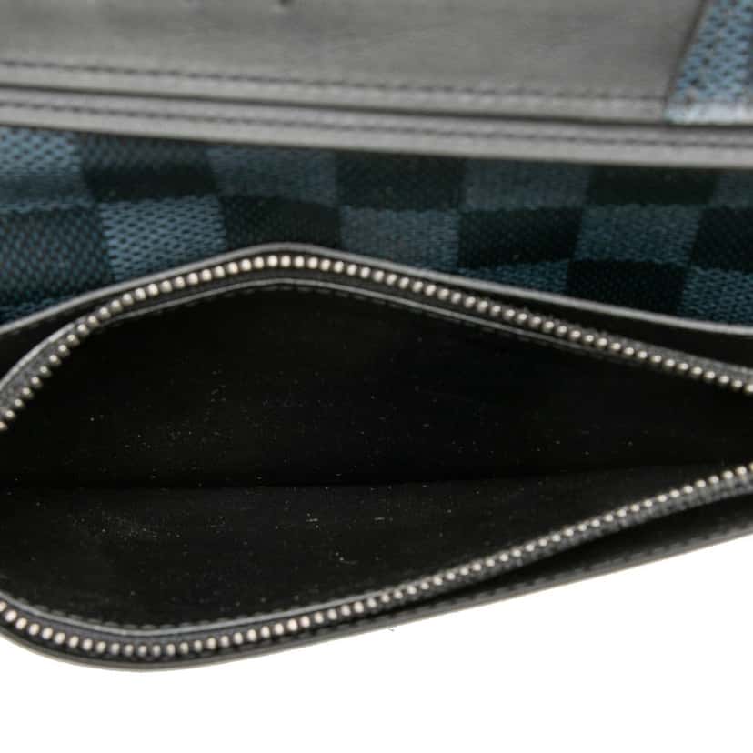 Louis Vuitton Damier Graphite Brazza Long Wallet Black Very good condition - Box View