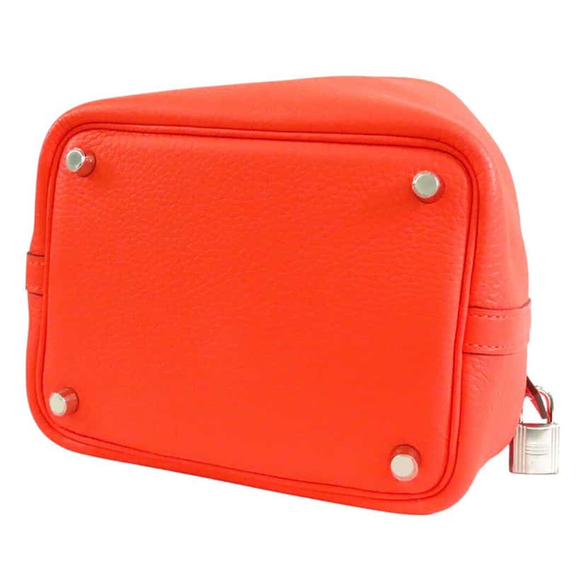 Hermès Clemence Picotin Lock 18 Orange Leather Very good condition - Inside View